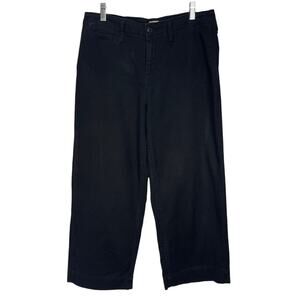 A NEW DAY Women's STRETCH WIDE LEG CAPRI Pants BLACK Size 10